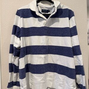 Vineyard Vines Men's Blue and White Striped Shirt